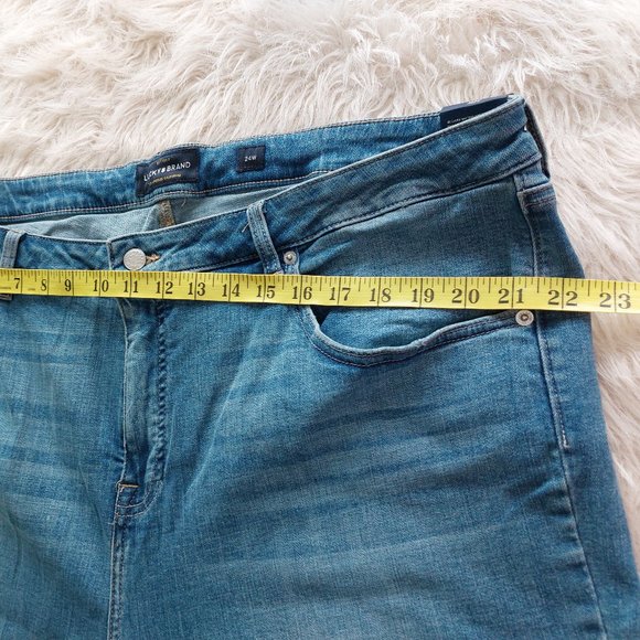 Lucky Brand Women's Plus Size Hayden Straight High Rise Slim Fit Denim Jeans 24W - Picture 14 of 16